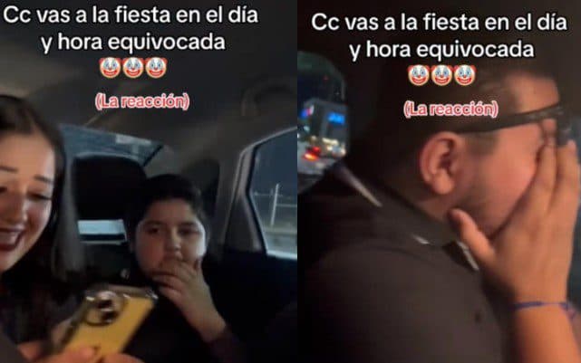 Familia se viraliza por confundir fecha de fiesta