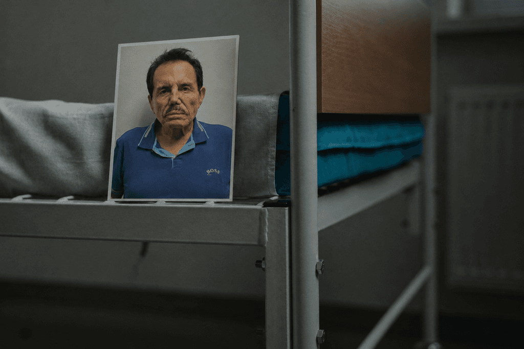 Ismael "El Mayo" Zambada, retratado en una fotografía, se encuentra en un entorno hospitalario penitenciario.