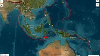 Mapa de Indonesia mostrando la ubicación del terremoto de 7.7 en la región de Flores y las zonas afectadas por el tsunami.