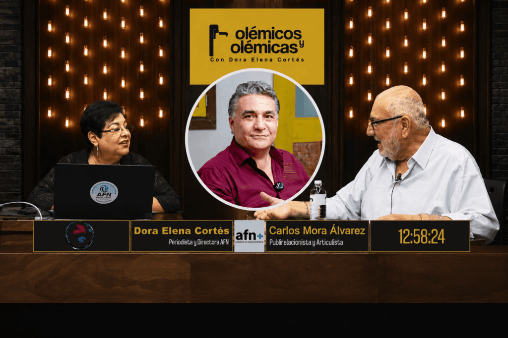 Carlos Mora Álvarez y Dora Elena Cortés discuten sobre la candidatura de Jesús Alejandro Ruiz Uribe en el programa "Polémicos y Polémicas".