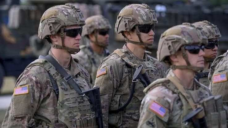 Militares estadounidenses en formación, listos para participar en el adiestramiento conjunto con las Fuerzas Armadas mexicanas en Chihuahua.